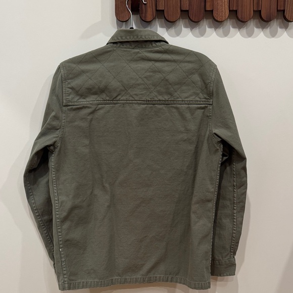 Insight Olive Green Utility Shirt Jacket  L / Women’s XL Camo Trim Patch Elbows - Picture 2 of 14